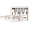 vidaXL Letto Libreria senza Materasso Bianco 150x200 cm Legno di Pino