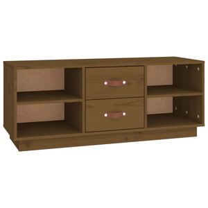 vidaXL Mobile Porta TV Ambra 100x34x40 cm in Legno Massello di Pino