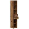 vidaXL Libreria con cassetto Legno vecchio 30 x 42.4 x 185.2 cm