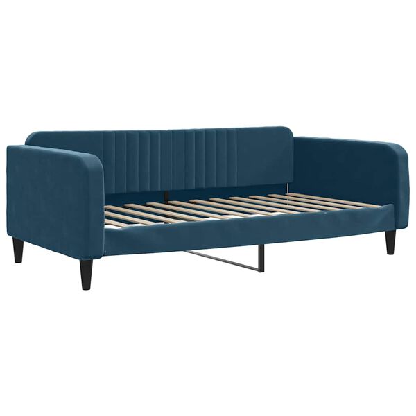 vidaXL Divano Letto con Letto Estraibile Blu 100x200 cm in Velluto
