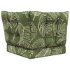 vidaXL Cuscino per divano da esterno 3 pcs Design a foglia Poliestere