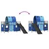 vidaXL Struttura del letto loft per bambini Nero e Blu 74,5 x 190 cm