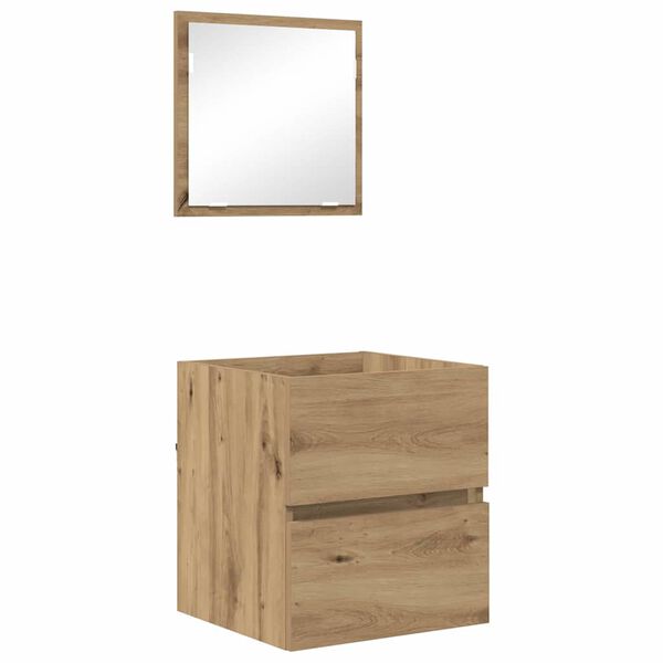 vidaXL Mobile da Bagno Rovere artigianale 41 x 38,5 x 45 cm