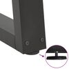 vidaXL Gambe per tavolo da pranzo a forma di V 3 pz Antracite 70x(72-73,3) cm Acciaio