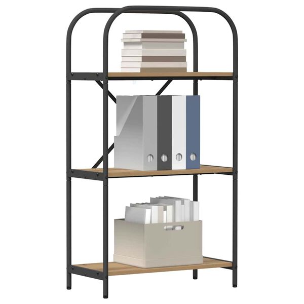 vidaXL Libreria Rovere artigianale 60 x 30 x 109 cm Legno multistrato