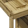 vidaXL Tavolo Invaso con Ripiani 82,5x50x109,5cm Legno Impregnato Pino