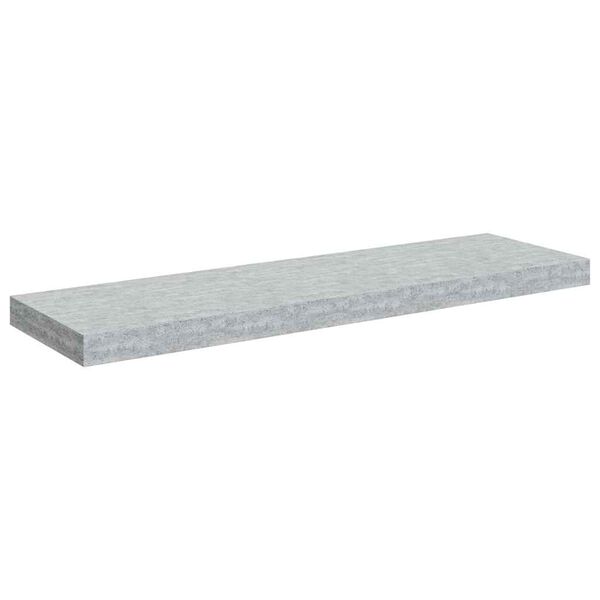 vidaXL Scaffale a Parete Grigio Cemento 80x23,5x3,8 cm in MDF