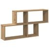 vidaXL Scaffale a Parete Rovere Artigianale 100x18x53 cm Truciolato