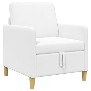 vidaXL Divano con Storage Bianco 72 x 78 x 87 cm Poliestere