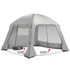 Bo-Camp Parete Laterale Tenda con Porta e Finestra Air Gazebo Grigio