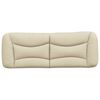 vidaXL Cuscino Testiera Hvar Crema 140 cm in Tessuto