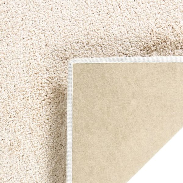 vidaXL Tappeto a Pelo Morbido Antiscivolo 115x170 cm Beige