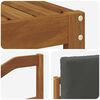 vidaXL Set divani 8 pcs Naturale e Antracite Legno di Acacia Massello