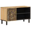 vidaXL Mobile Porta TV 80x31x46 cm in Legno Massello di Mango
