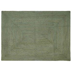 vidaXL Tappeti per area Rettangolare Verde Oliva 240 x 340 cm Juta