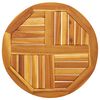 vidaXL Piano per Tavolo &Oslash;60x2 cm Rotondo in Legno Massello di Acacia
