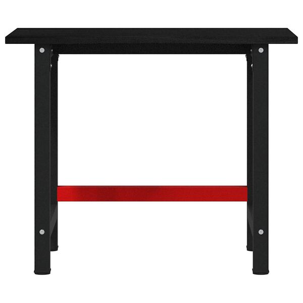 vidaXL Banco Lavoro Marrone Scuro 100x60x81,5 cm Legno Massello Rovere