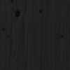 vidaXL Giroletto Nero in Legno Massello di Pino 200x200 cm