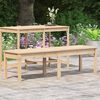 vidaXL Panca da Giardino 2 Posti 159,5x44x45 cm Legno Massello di Pino