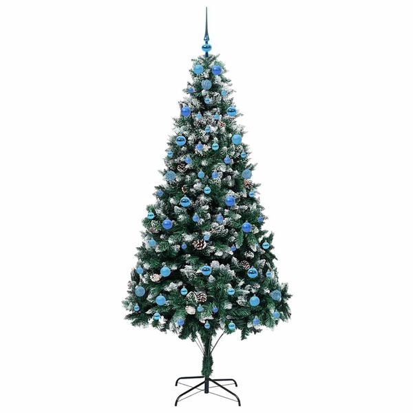 vidaXL Albero di Natale artificiale con 300 LED Verde 210 cm