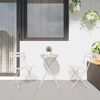 vidaXL Sedia Pieghevole da Giardino 2 pcs Bianco 42 x 46 x 82cm