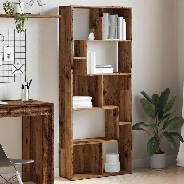 vidaXL Libreria Legno Antico 67x24x161 cm in Truciolato