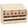 vidaXL Casetta Cova per Galline 3 Scomparti 72x33x54 cm Legno di Pino