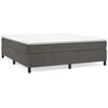 vidaXL Struttura Letto a Rete a Molle Grigio Scuro 200x200 cm Velluto