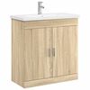 vidaXL Set di mobili per il bagno Rovere Sonoma 81 x 40 x 84,5 cm