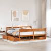 vidaXL Letto senza Materasso Marrone Cera 180x200 cm in Legno di Pino
