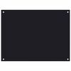 vidaXL Paraschizzi per Cucina Nero 80x60 cm in Vetro Temperato