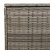 vidaXL Scatola per Cuscini da Esterno Grigio 100x55x55,5 cm Polyrattan