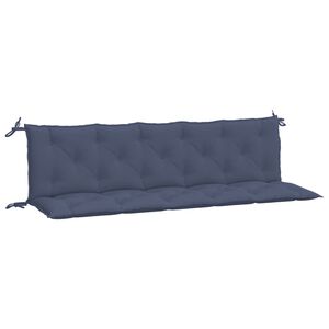 vidaXL Cuscini per Panca 2 pz Blu Marino 180x50x7 cm in Tessuto Oxford