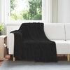 vidaXL Coperte da Pile 6 pcs Nero 150 x 200 cm Panno