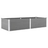 vidaXL Letto Rialzato da Giardino 250x100x54 cm in WPC Grigio