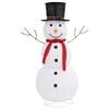 vidaXL Figura Natalizia Pupazzo di Neve a LED Tessuto Pregiato 120 cm