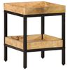 vidaXL Tavolo laterale Marrone 35 x 35 x 45 cm legno massello di mango