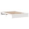 vidaXL Letto senza Materasso Bianco 140x200 cm Legno Massello di Pino