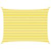 vidaXL Vela da ombra solare Giallo e Bianco 4 &times; 3 m