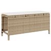 vidaXL Set da Pranzo per Giardino Beige Poly Rattan