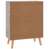 vidaXL Credenza Grigio Cemento 60x30x72 cm in Legno Multistrato