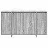 vidaXL Credenza Grigio Sonoma 135 x 41 x 75 cm Legno multistrato