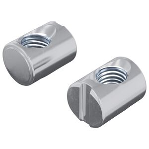 vidaXL Dado a tamburo per mobili 2 pcs Zincato M6 x 13 mm Ferro