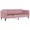 vidaXL Divano Letto Estraibile con Cassetti Rosa 80x200 cm Velluto