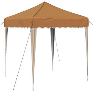 vidaXL Tenda per feste a pop-up Beige 195 x 195 x 245 cm