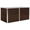 vidaXL Letto di Coltura Rialzato Marrone 160x80x77cm Acciaio Zincato