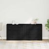 vidaXL Credenza Rovere Nero 160 x 33 x 70 cm Legno multistrato