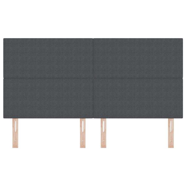 vidaXL Testiera Grigio scuro 180 cm Tessuto in Cords