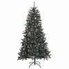 vidaXL Albero di Natale artificiale con 300 LED Verde 180 cm