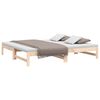 vidaXL Dormeuse Estraibile 2x(75x190) cm Legno Massello di Pino